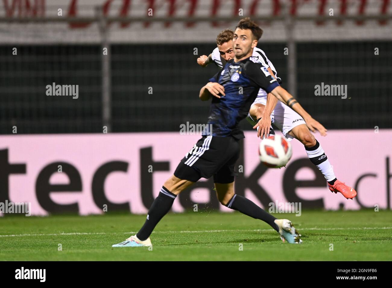 Lugano, Switzerland. 23rd Sep, 2021. Mohammed Amoura (#6 Lugano) during the  Super League match between FC Lugano and Grasshopper Club Zuerich at  Cornaredo Stadium in Lugano, Switzerland Credit: SPP Sport Press Photo. /