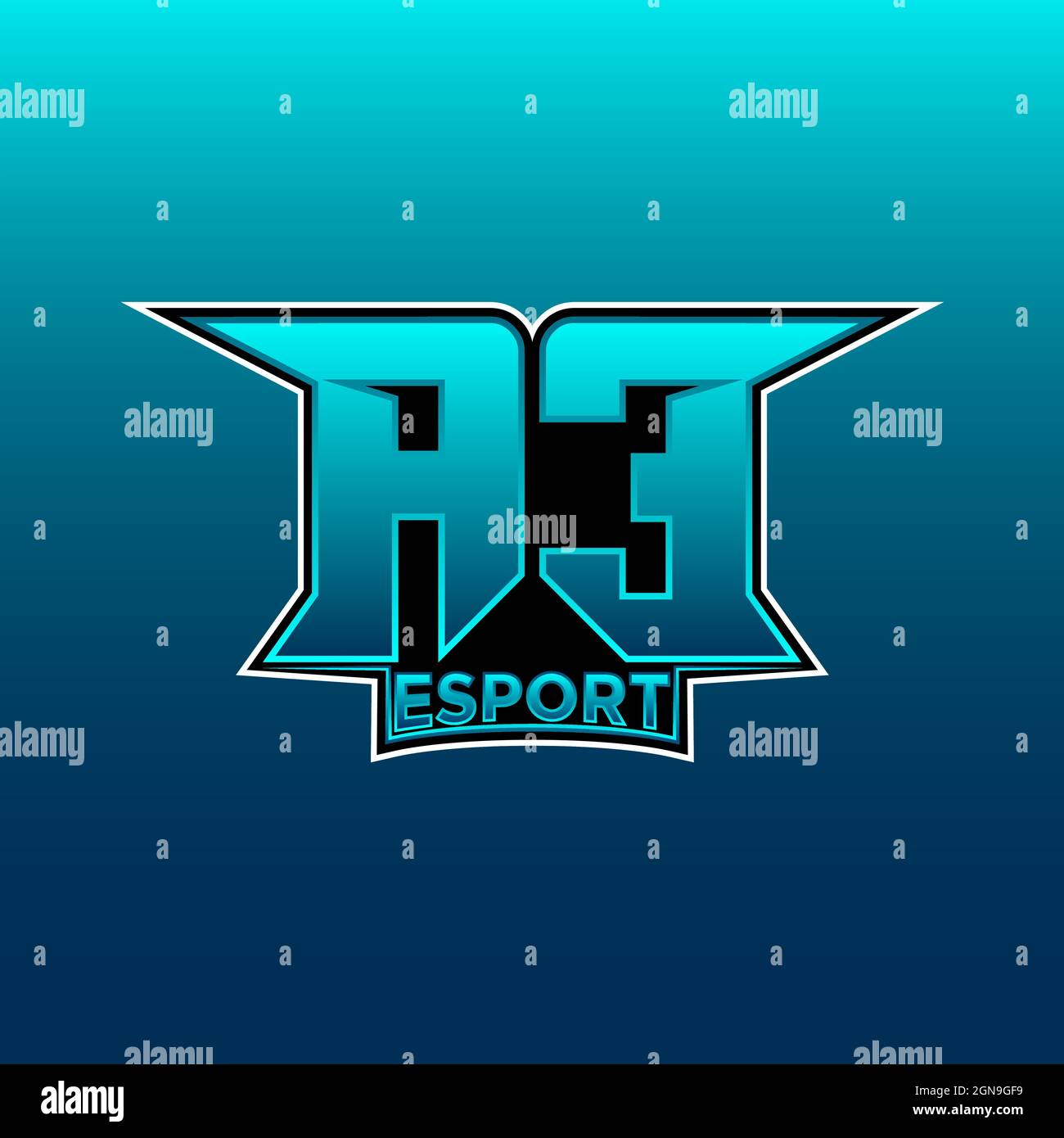 AE Logo Monogram Gaming with Gas Shape designs template vector icon modern Stock Vector
