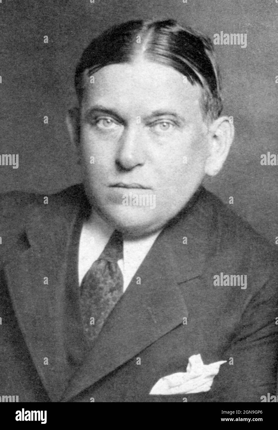 Henry Louis Mencken (1880 – 1956) American journalist, critic and scholar of American English. Stock Photo