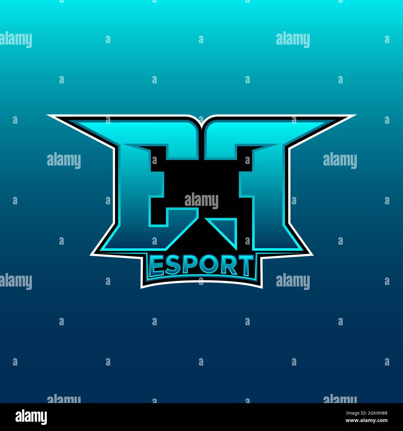 EE Logo Monogram Gaming with Gas Shape designs template vector icon modern Stock Vector