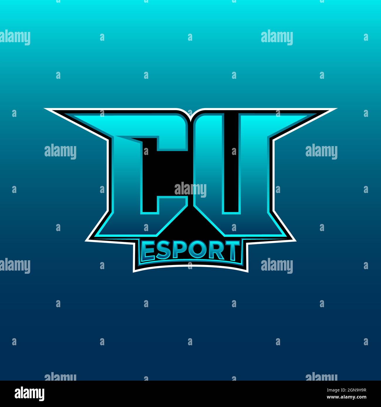 CS Logo Monogram Gaming with Gas Shape designs template vector icon modern Stock Vector