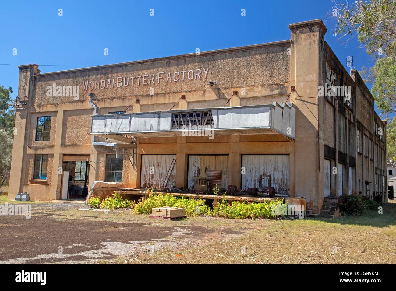 Old butter factory in Wondai Stock Photo