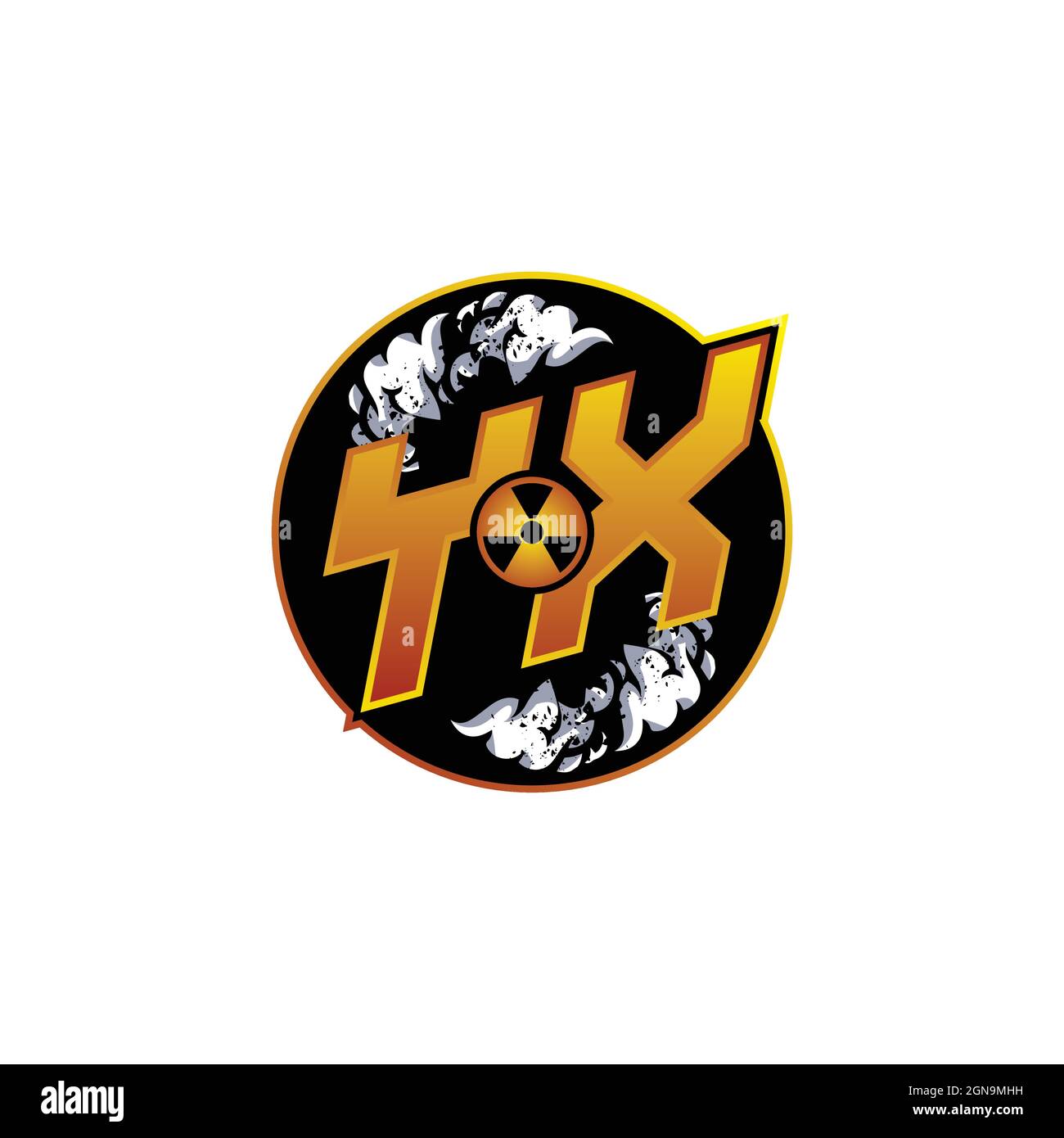 YX Logo Monogram Gaming with Gas Shape designs template vector icon modern Stock Vector