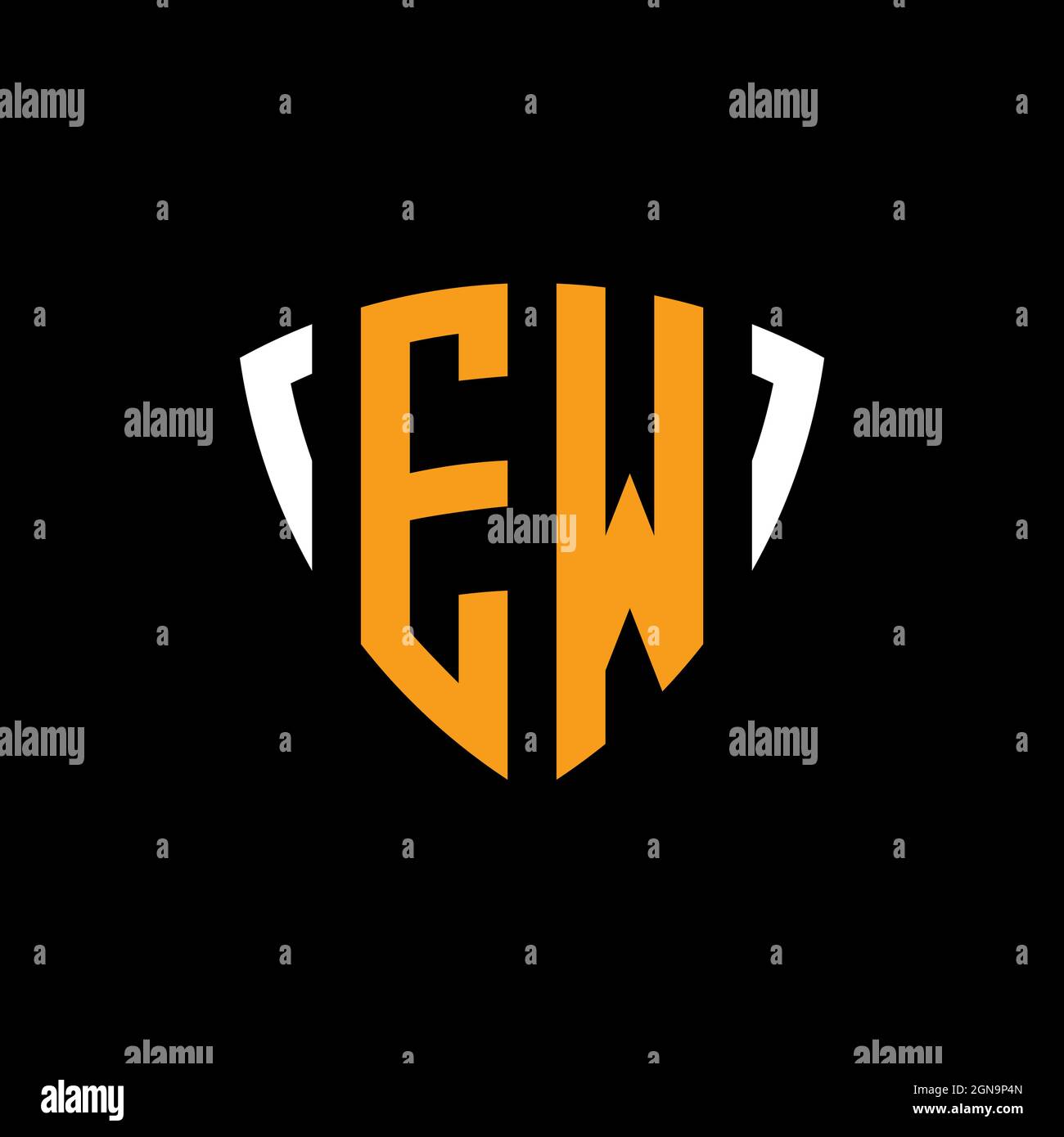 FG Monogram Logo Letter Headphone and Microphone shape style vector, Podcast Studio Logo Stock Vector