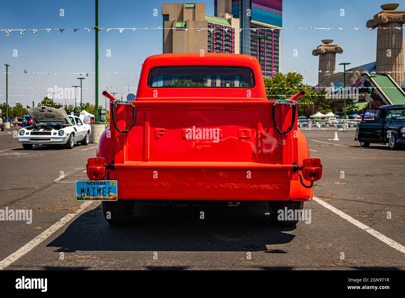 Reno, NV August 3, 2021 1956 Ford F100 Pickup Truck at a local car