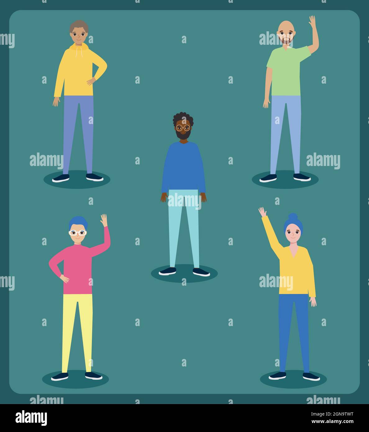 diversity men icon set design Stock Vector Image & Art - Alamy