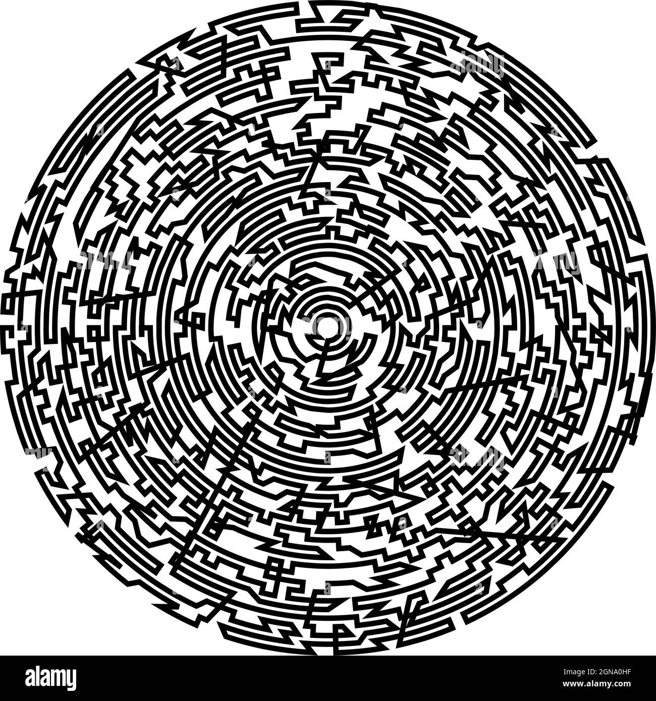 Small Circle Random Geometric, random circular element. Abstract angular circle shape ...