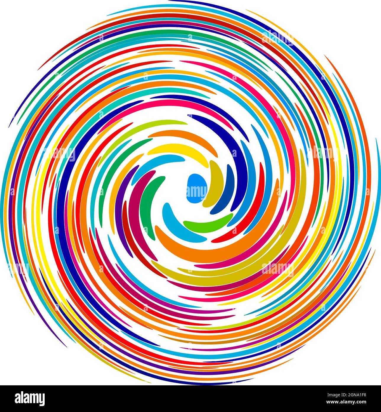 Twist, swirl, sworl circular spiral design element - stock vector illustration, clip-art graphics Stock Vector