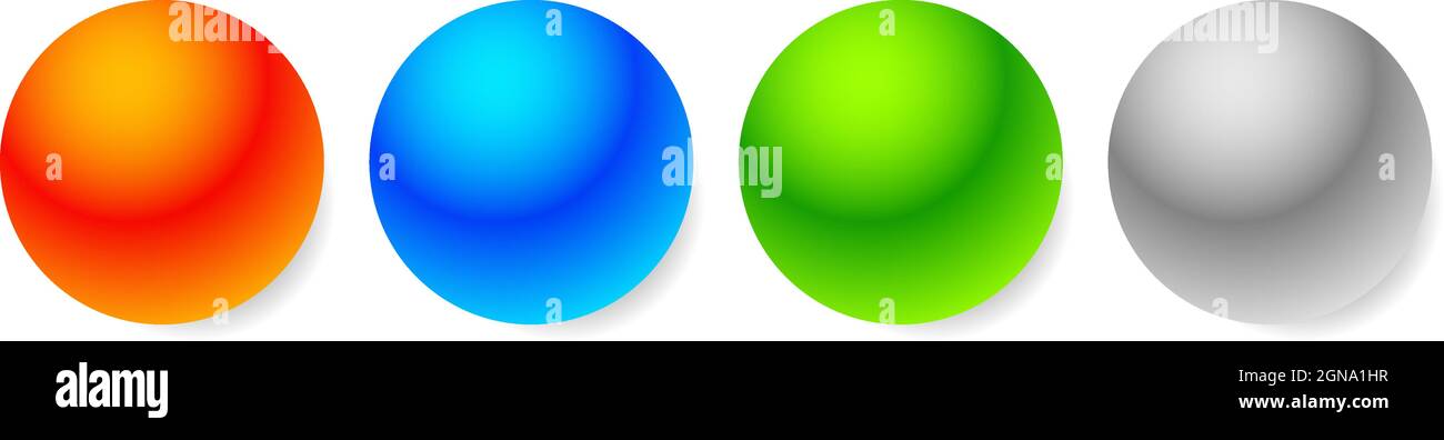 Shiny, glossy empty sphere, circle, bead icons with copyspace - stock ...