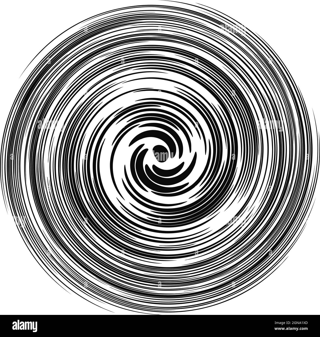 Twist, swirl, sworl circular spiral design element - stock vector illustration, clip-art graphics Stock Vector