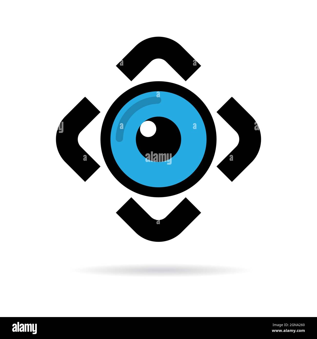 Camera icon vector logo design Stock Photo