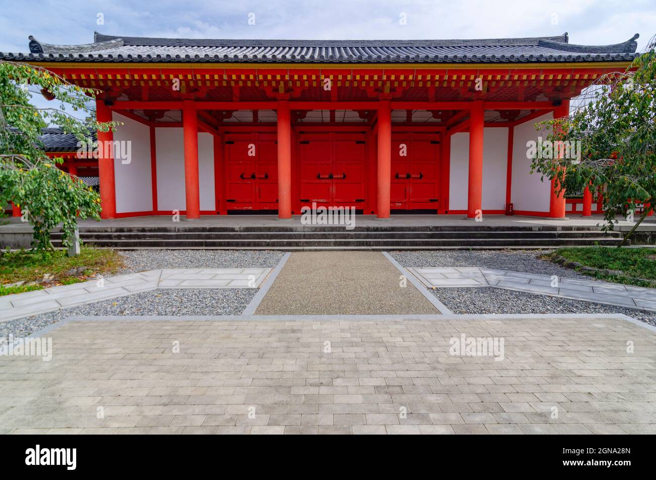 Honen-in Temple, Kyoto, Traditional, Shinto, Architecture, Japanese, Temple grounds, Zen, Buddhism Stock Photo