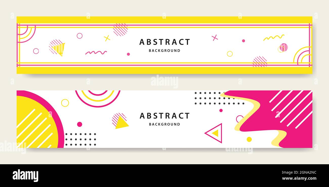Abstract banner background vector graphic template design Stock Photo ...