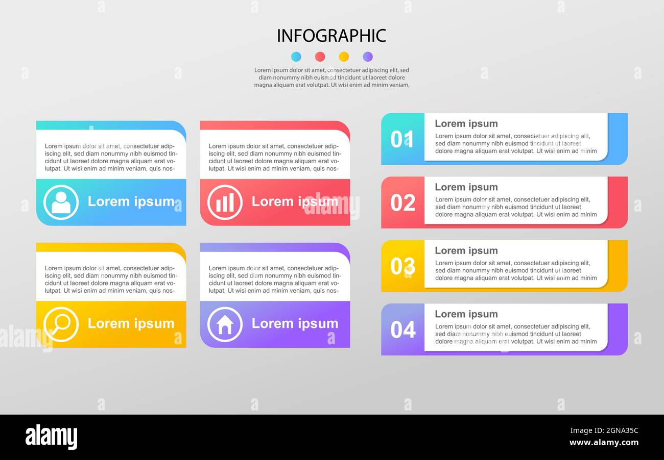Business data visualization. Process chart. Abstract elements of graph, diagram with steps, options, infographic. Vector business template Stock Vector