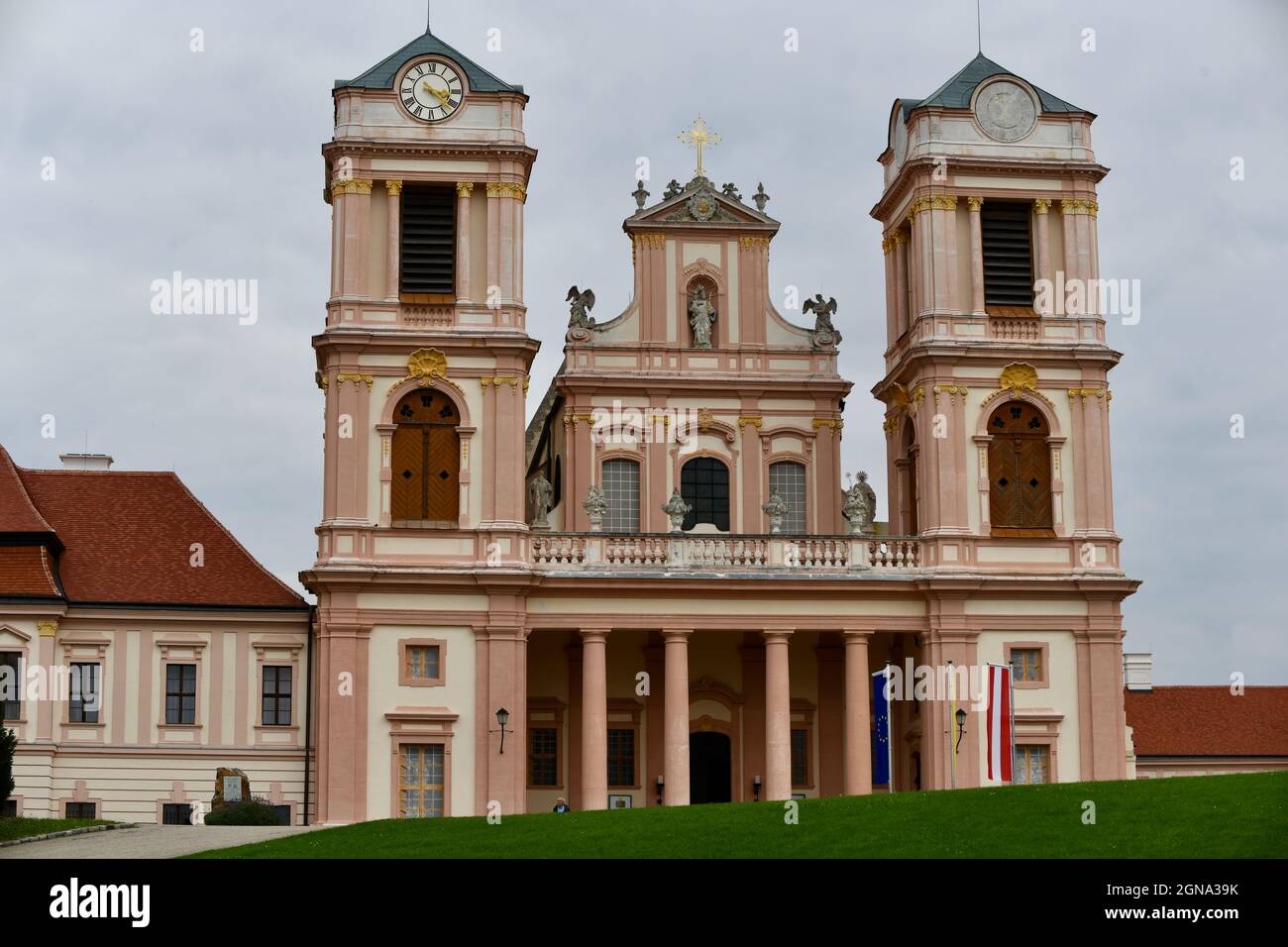 Orgel der Stiftskirche des Benediktinerklosters Stift Göttweig, Furth bei Göttweig, Niederösterreich, Österreich, Stock Photo
