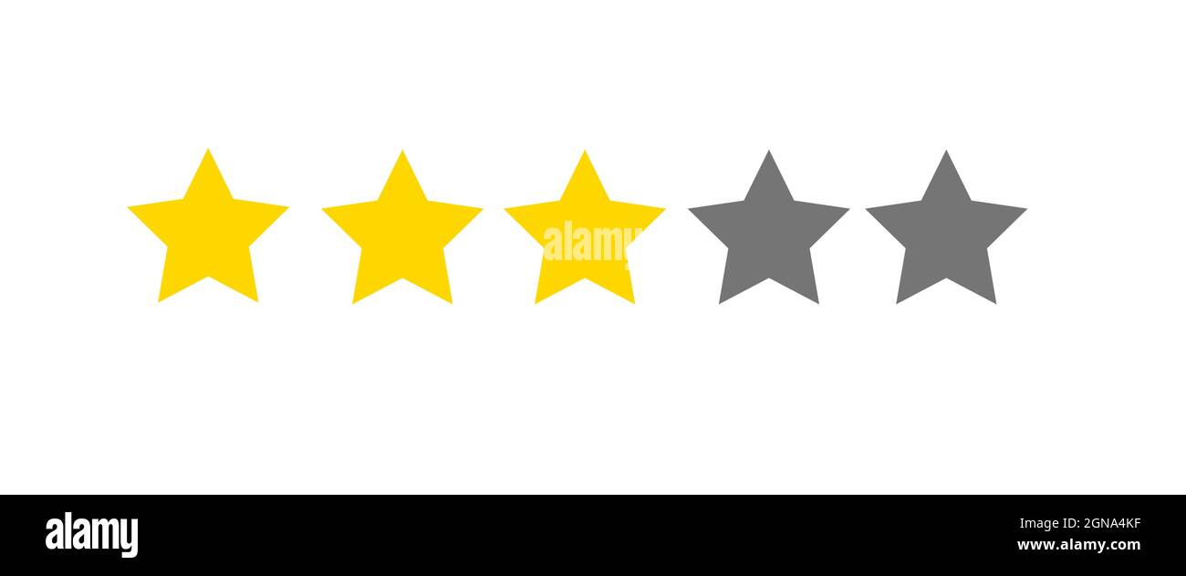 Star rating icon isolated on white background, star Ranking icon vector illustration Stock Vector