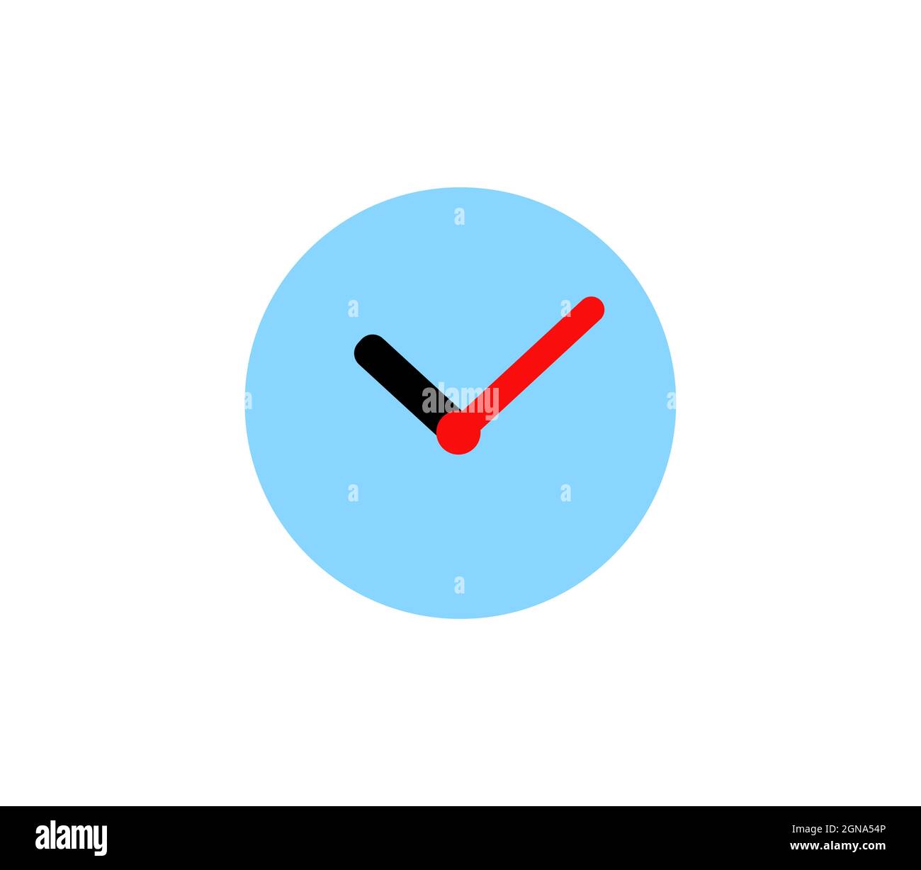 Clock icon vector isolated on white background Stock Vector Image & Art Alamy