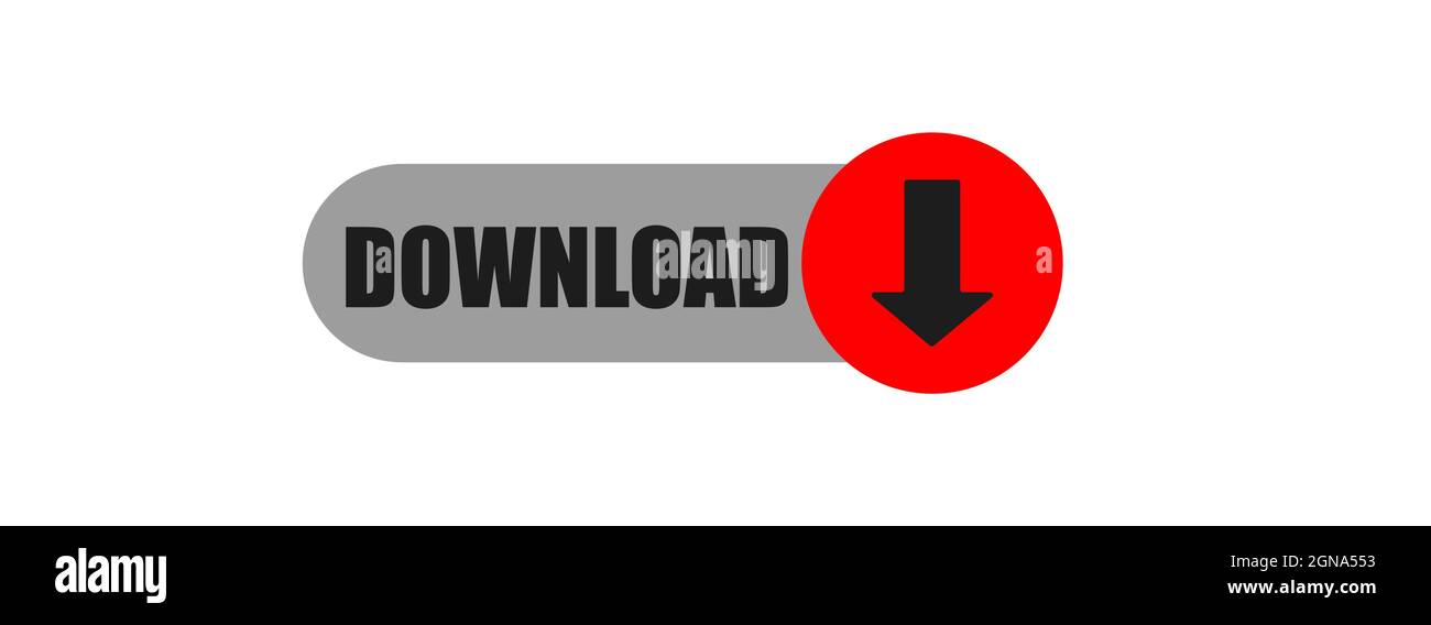 Download button isolated on white background Stock Vector Image & Art