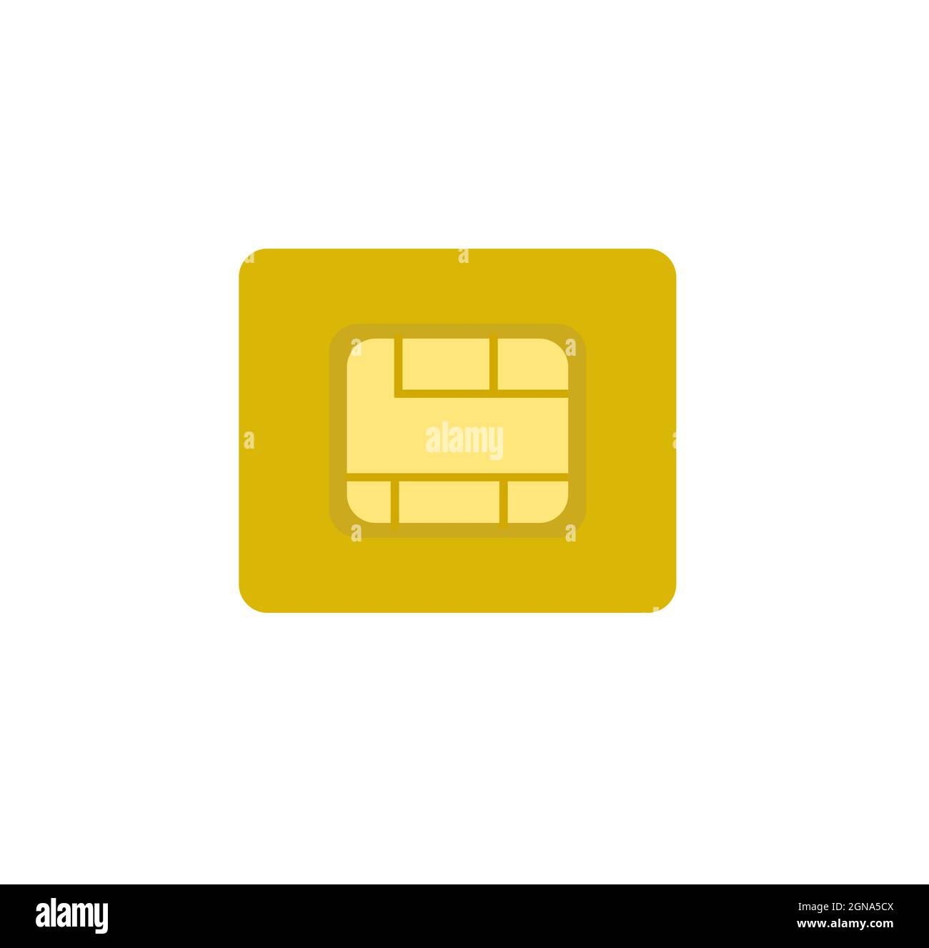 Sim sign vector illustration, SIM card sign isolated on white