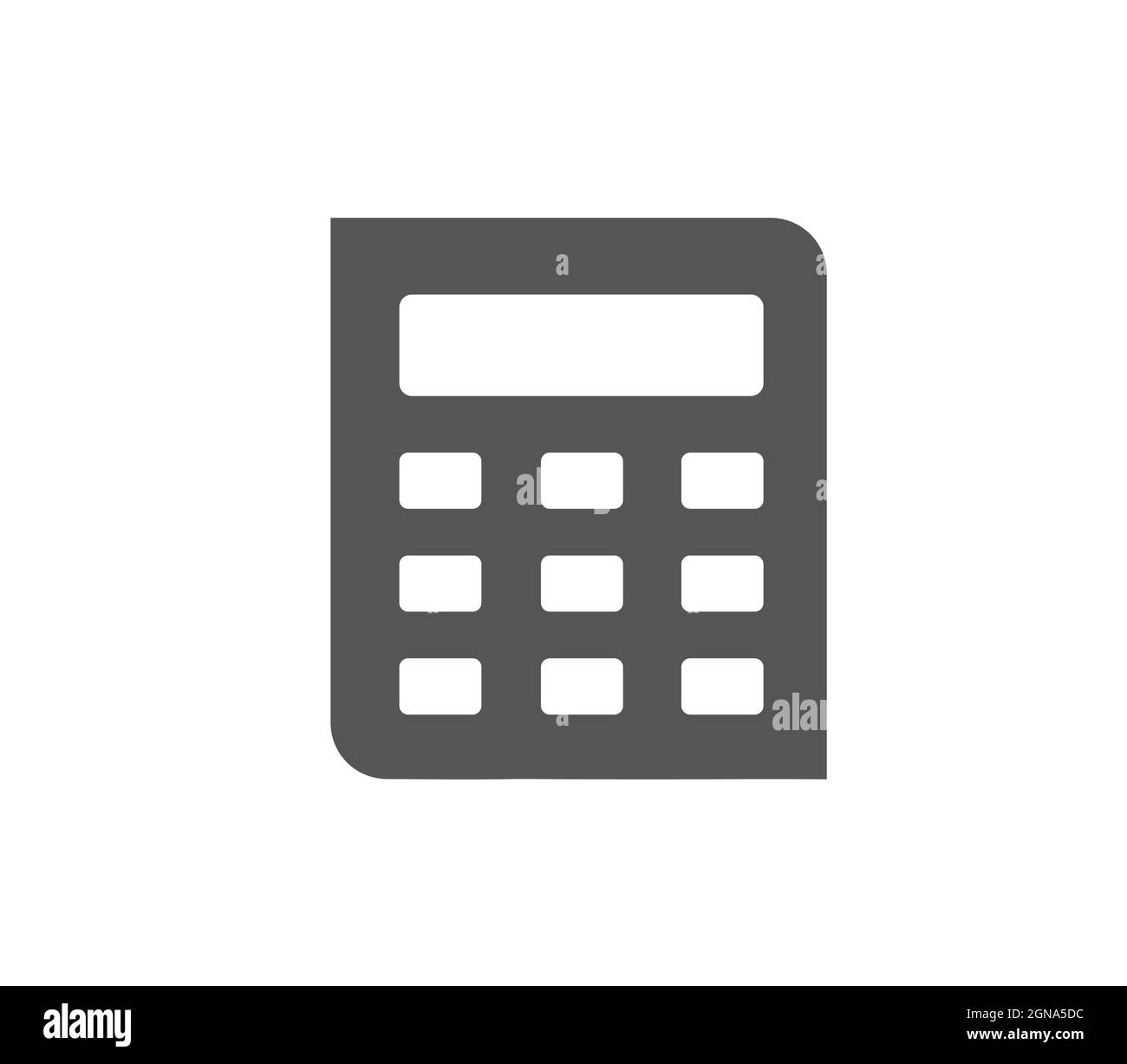 Calculator icon, vector calculator symbol on white background Stock Vector Image & Art Alamy
