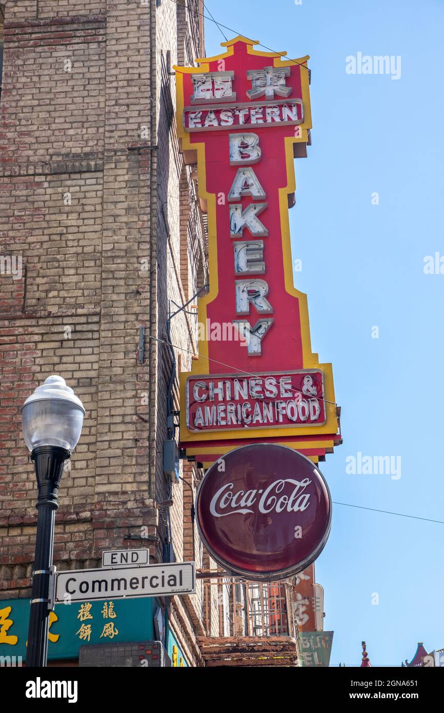The Eastern Bakery on Grant Street in Chinatown in San Francisco
