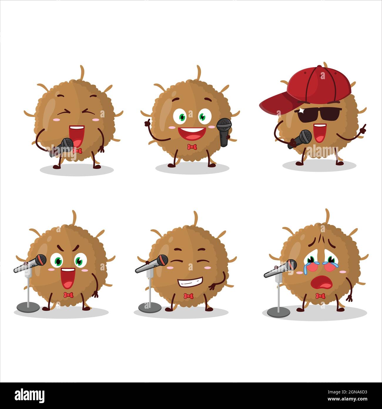 A Cute Cartoon design concept of beta coronavirus singing a famous song.  Vector illustration Stock Vector Image & Art - Alamy