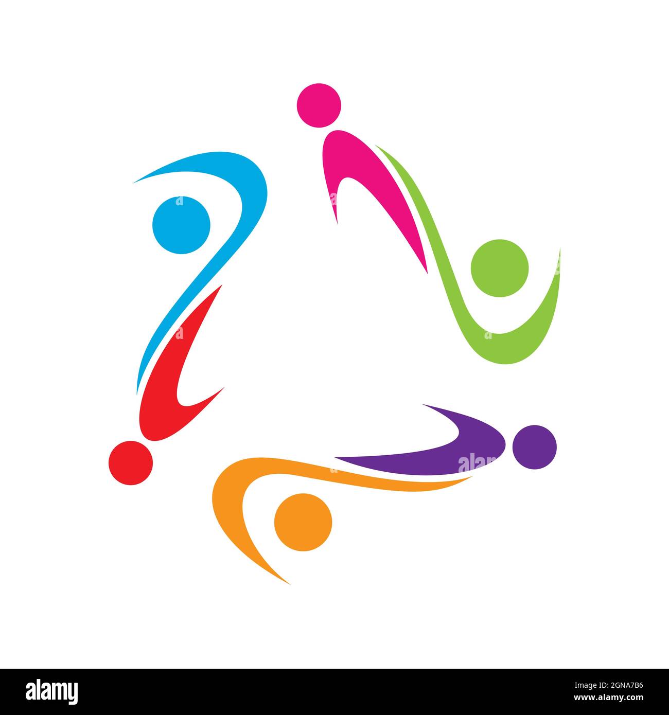 community logo template vector icon design Stock Photo - Alamy
