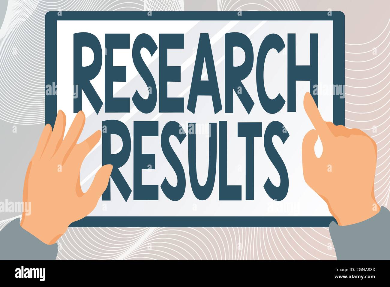 Hand writing sign Research Results. Business approach findings of the ...