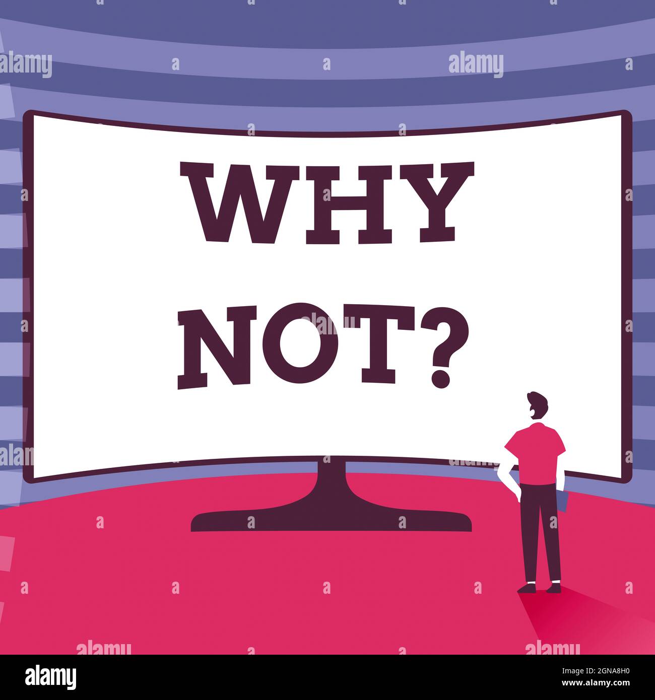 Inspiration showing sign Why Notquestion. Business approach it is used ...