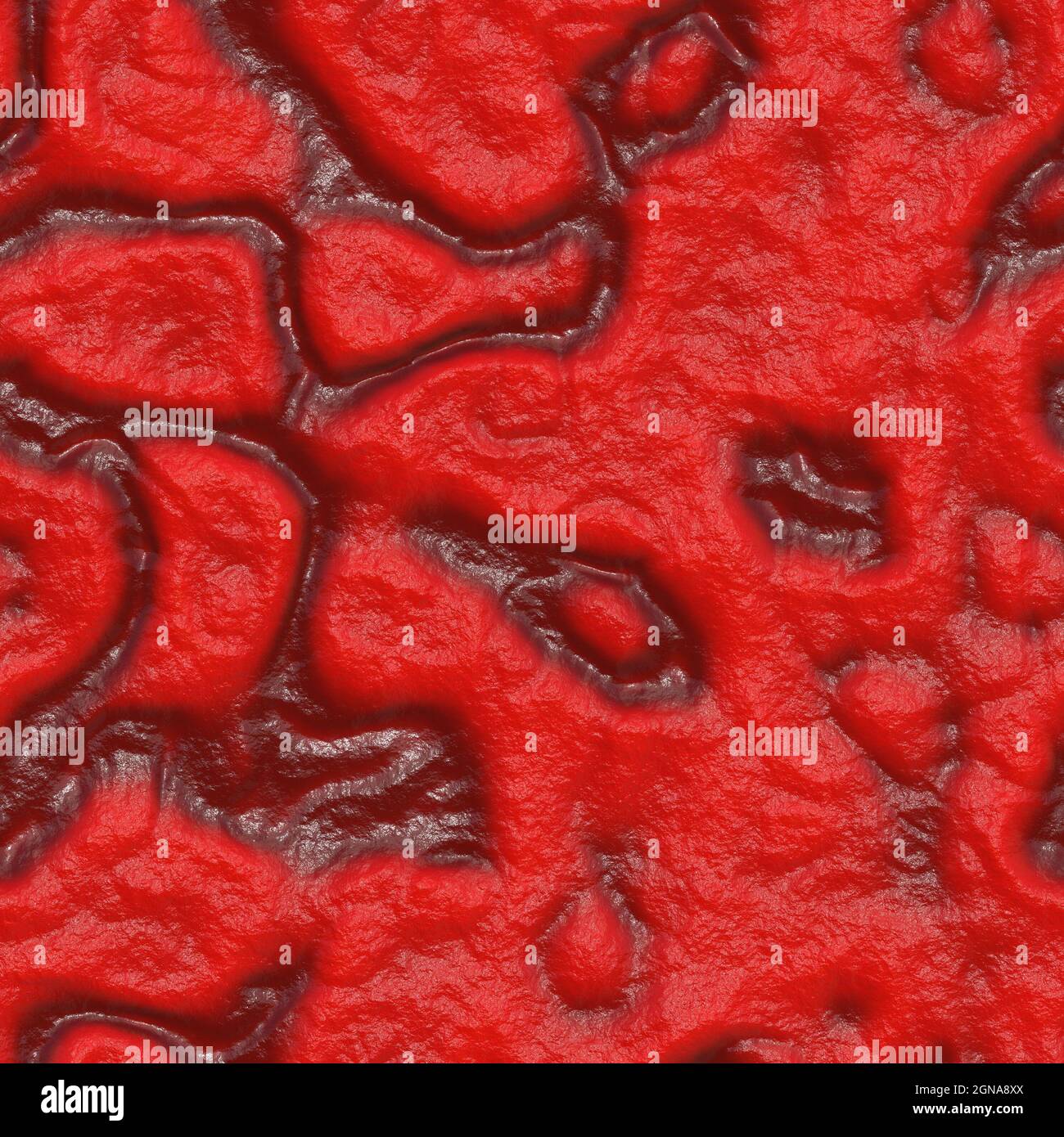 Surgeons sponge soaked with soggy blood 3D illustration Stock Photo