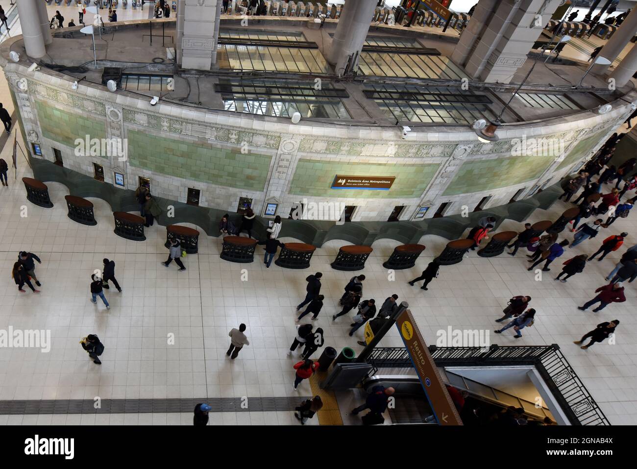 Estación terminal de trenes de Retiro en Buenos Aires, Argentina Stock Photo