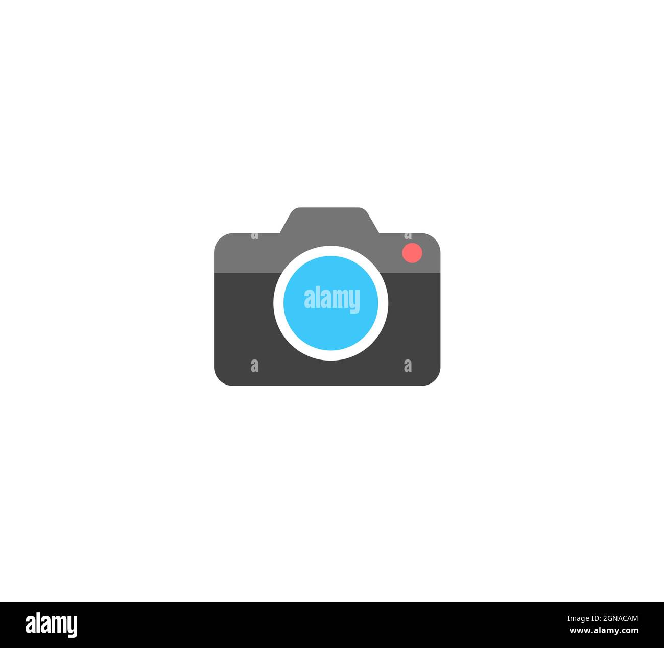 Camera icon isolated on white background, camera vector symbol Stock Vector