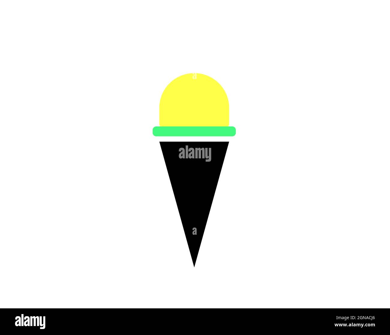 Ice cream icon isolated on white background Stock Vector