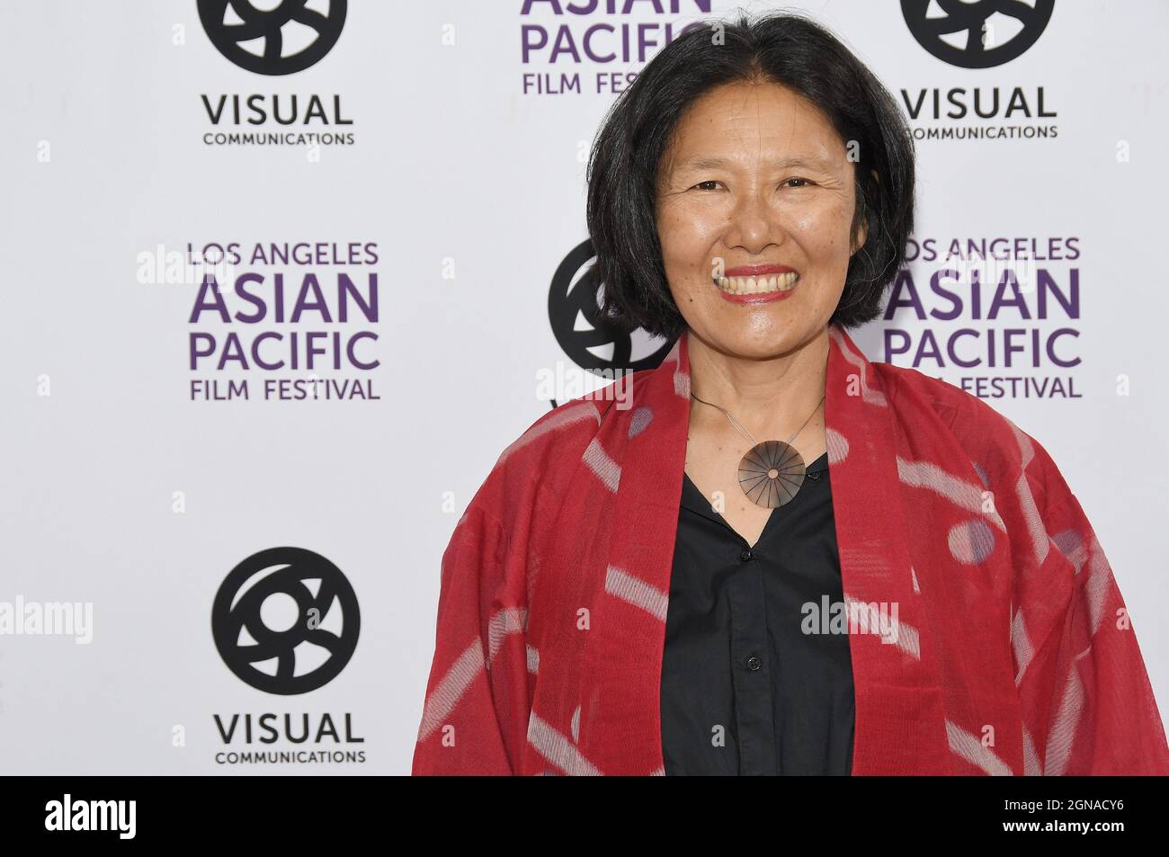 Los Angeles, USA. 23rd Sep, 2021. Director Ann Kaneko arrives at the 2021 Los Angeles Asian Pacific Film Festival - Opening Night of MANZANAR, DIVERTED: WHEN WATER BECOMES DUST held at the ARATANI Theatre at the Japanese Amer?ican Cultural & Community Center in Los Angeles, CA on Thursday, ?September 23, 2021. (Photo By Sthanlee B. Mirador/Sipa USA) Credit: Sipa USA/Alamy Live News Stock Photo