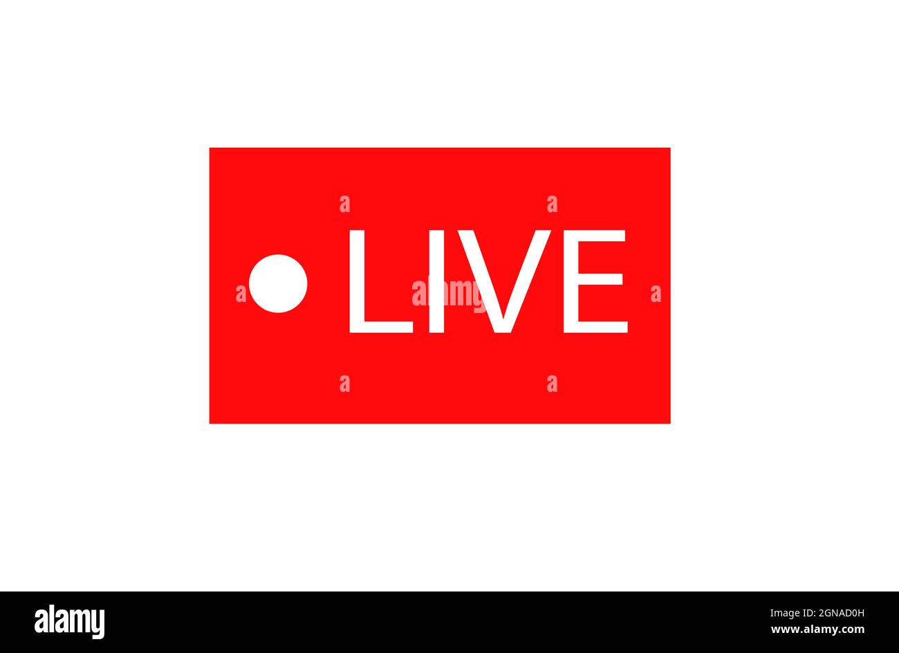 Live icon, live telecast symbol Stock Vector