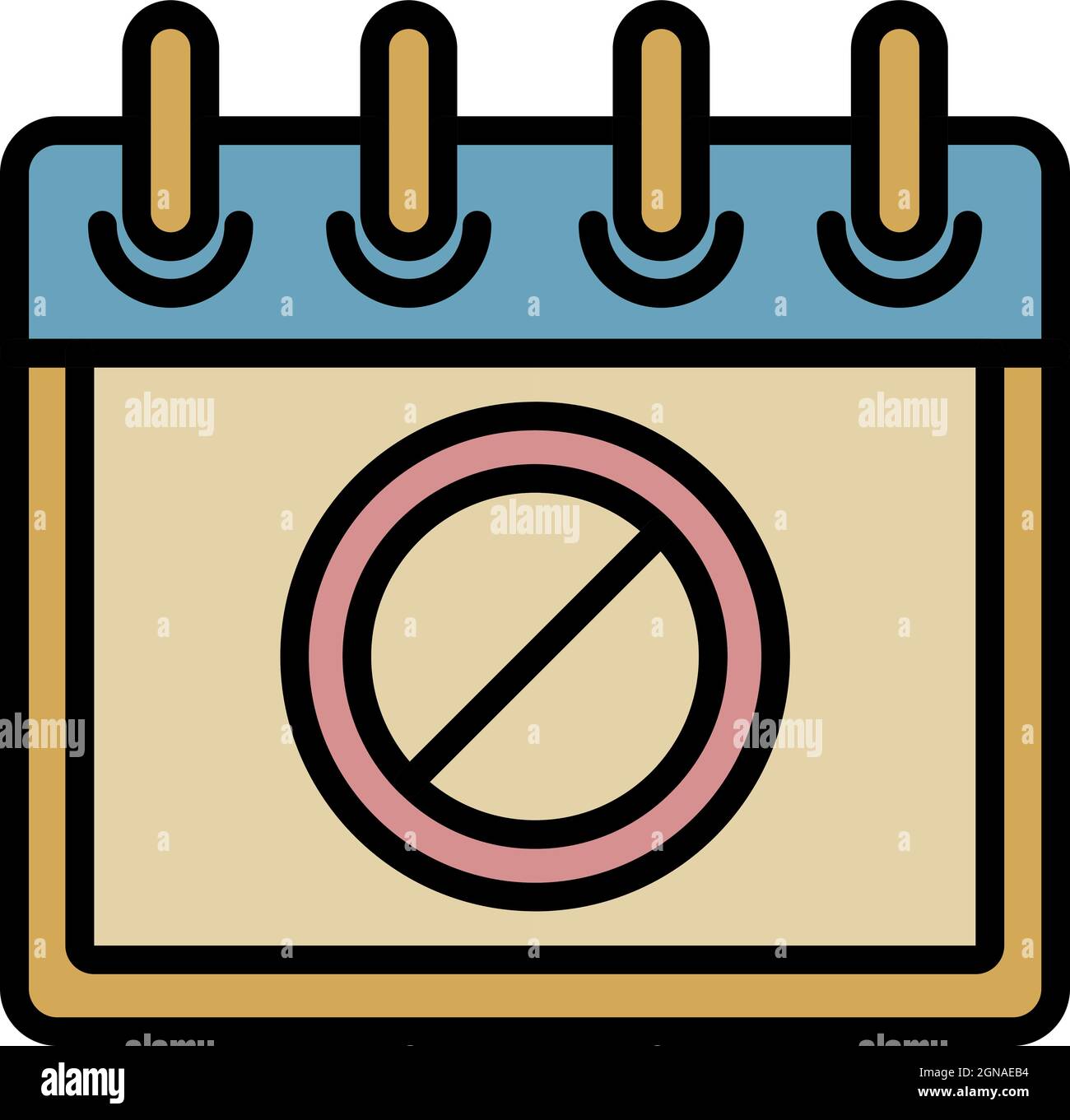 Protest calendar date icon. Outline protest calendar date vector icon ...
