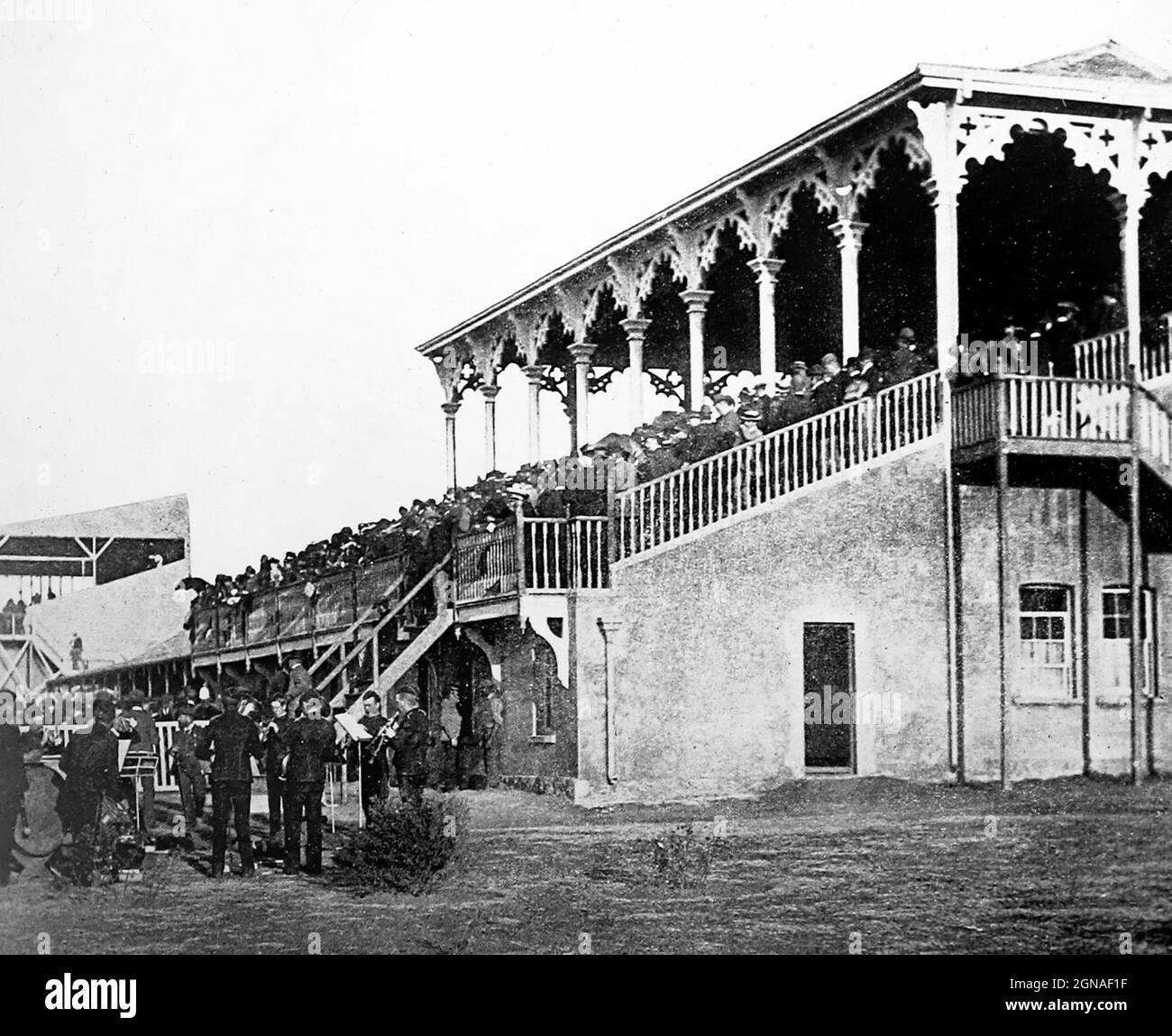 Johannesburg Racecourse, South Africa, Victorian period Stock Photo