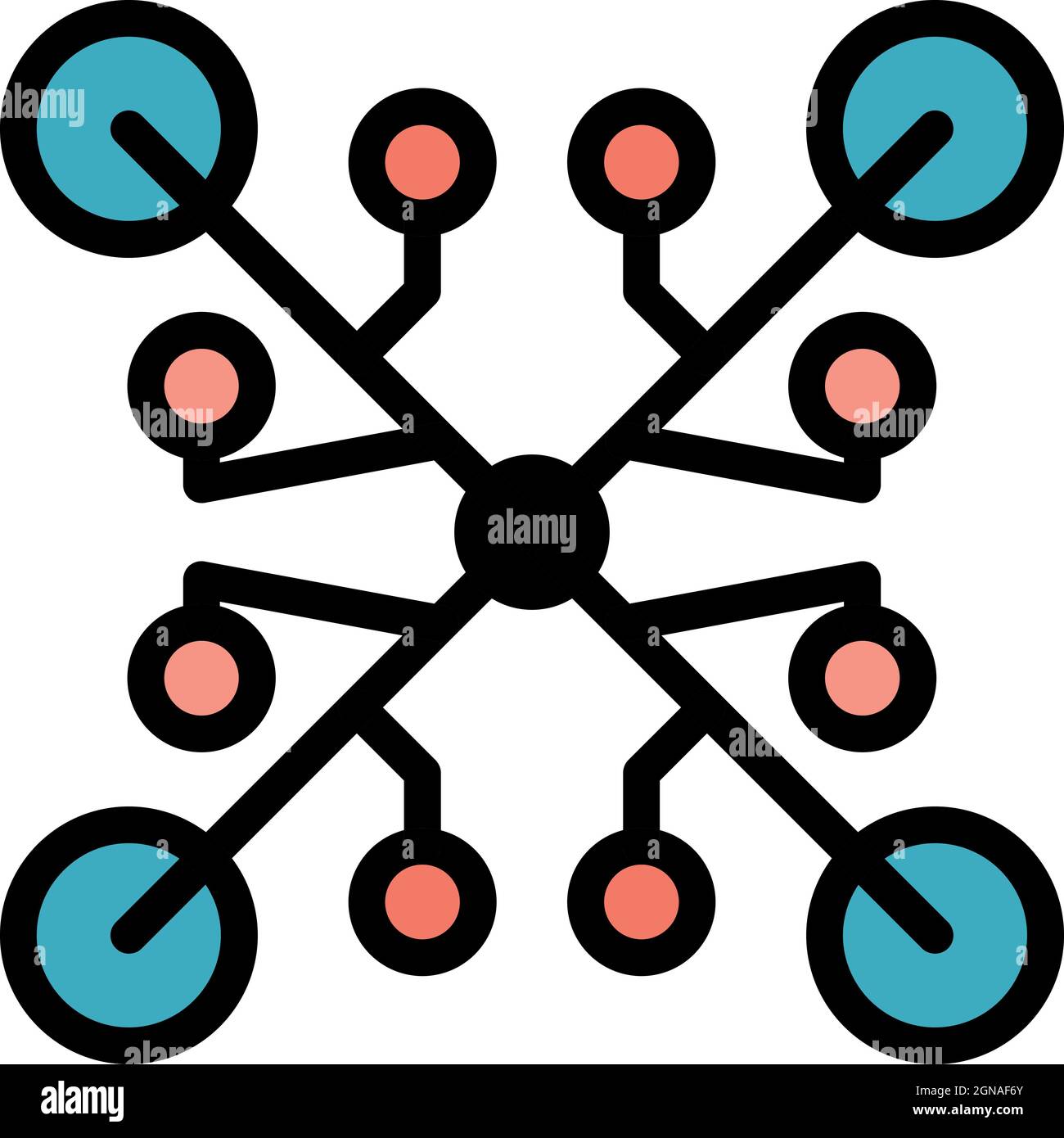 Ancient alchemic icon. Outline ancient alchemic vector icon color flat ...
