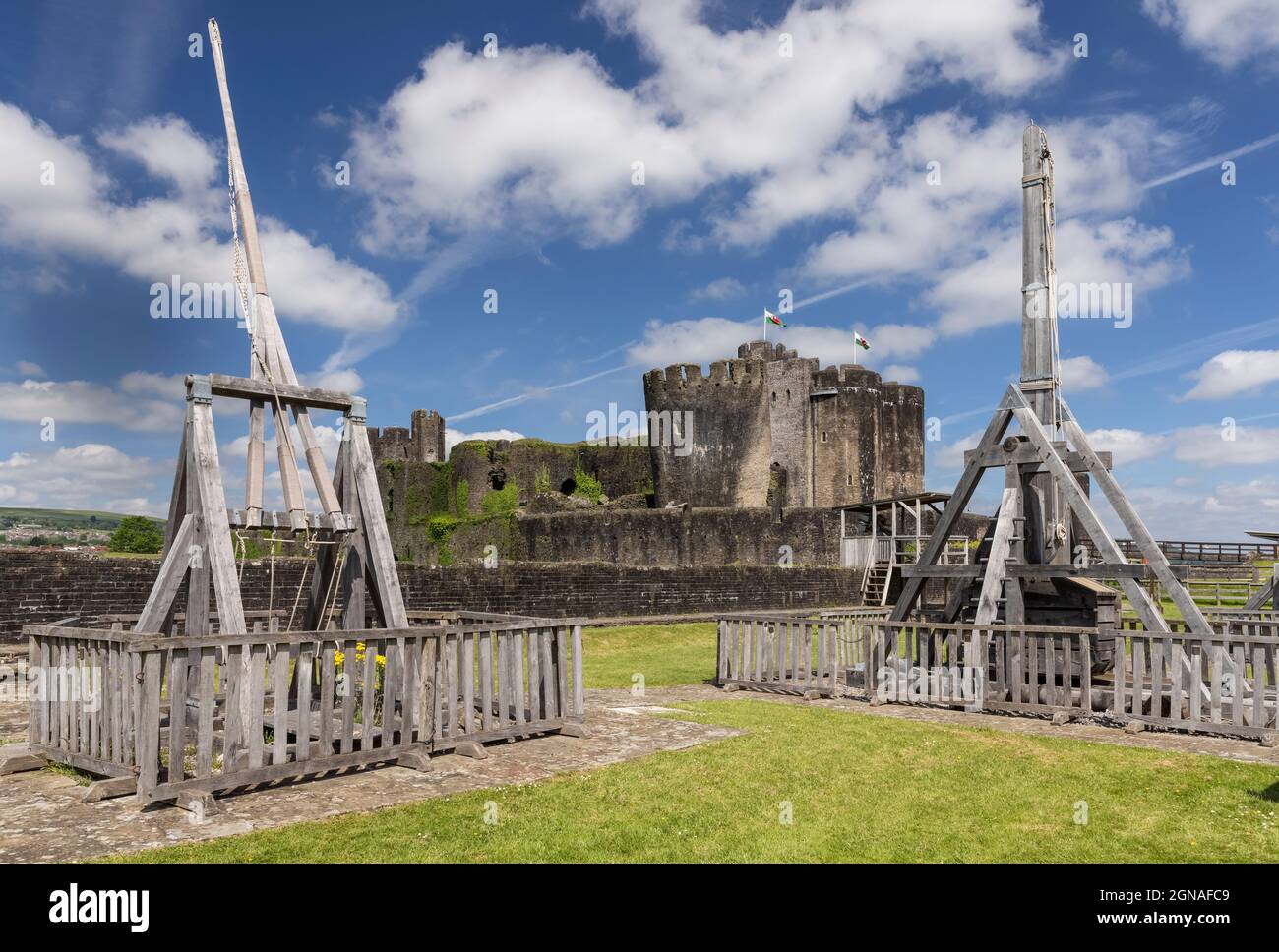 Caerphilly Castle South Wales High Resolution Stock Photography And 