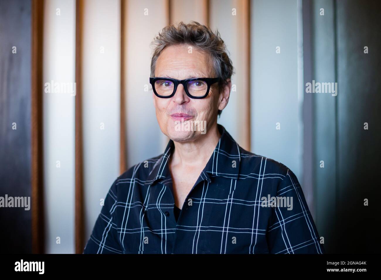 Berlin, Germany. 23rd Sep, 2021. Rolf Scheider, casting director, attends the Green Actors Lounge. Credit: Christoph Soeder/dpa/Alamy Live News Stock Photo