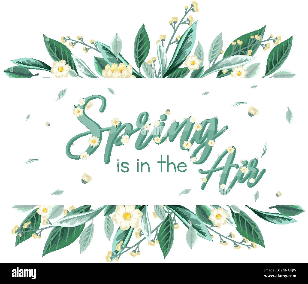 Floral spring banner template illustration Stock Vector Image & Art - Alamy