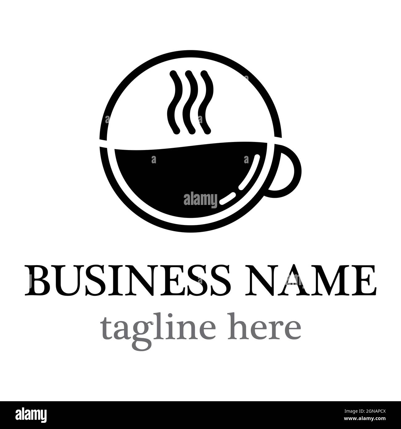 Coffee Cup Logo Template Vector Icon Design Stock Photo Alamy