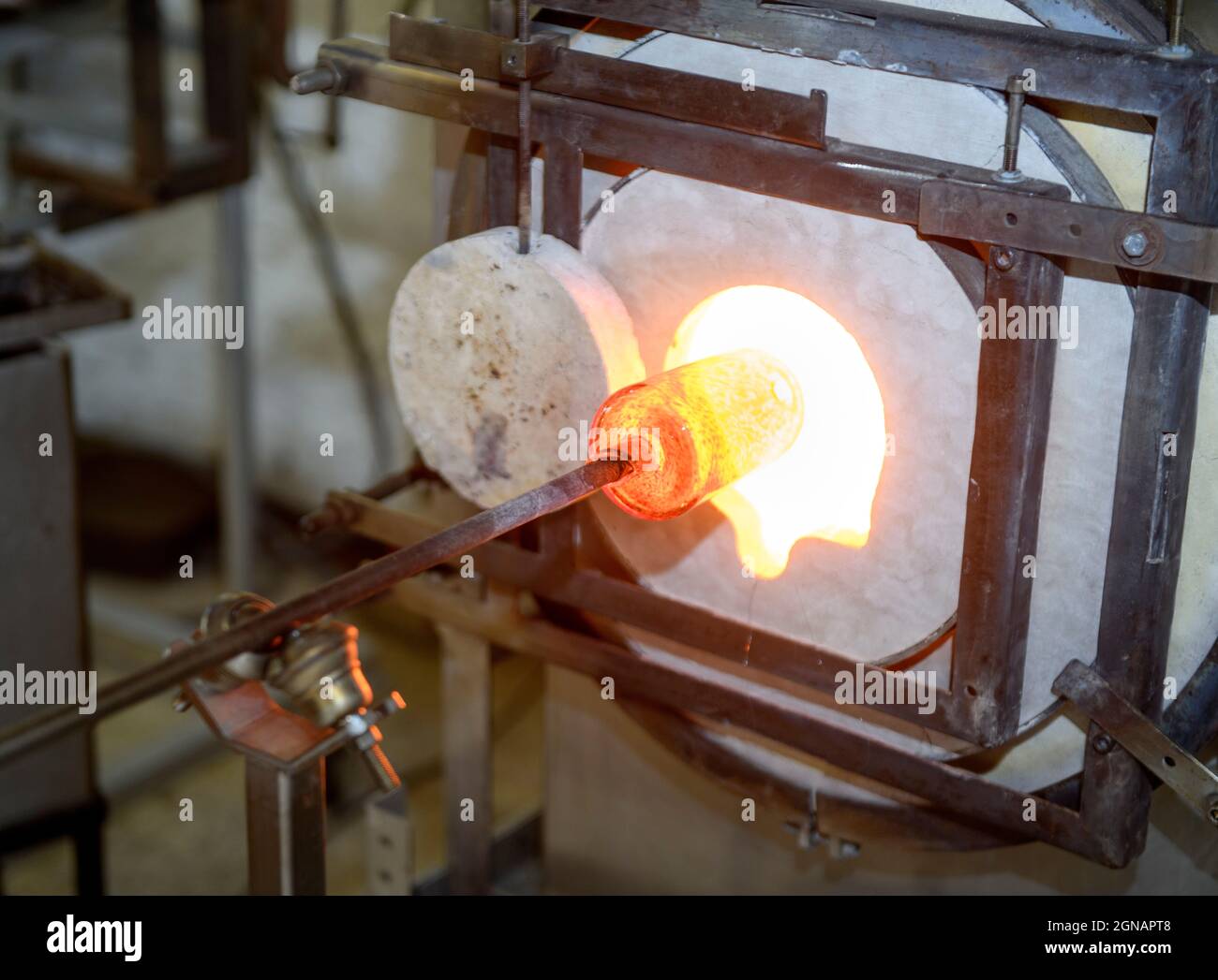 A glass blowing furnace Stock Photo Alamy