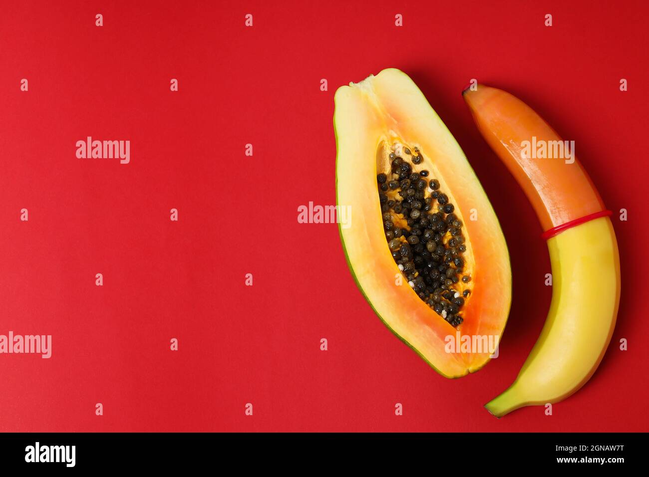 Condom on banana cut out hires stock photography and images Alamy