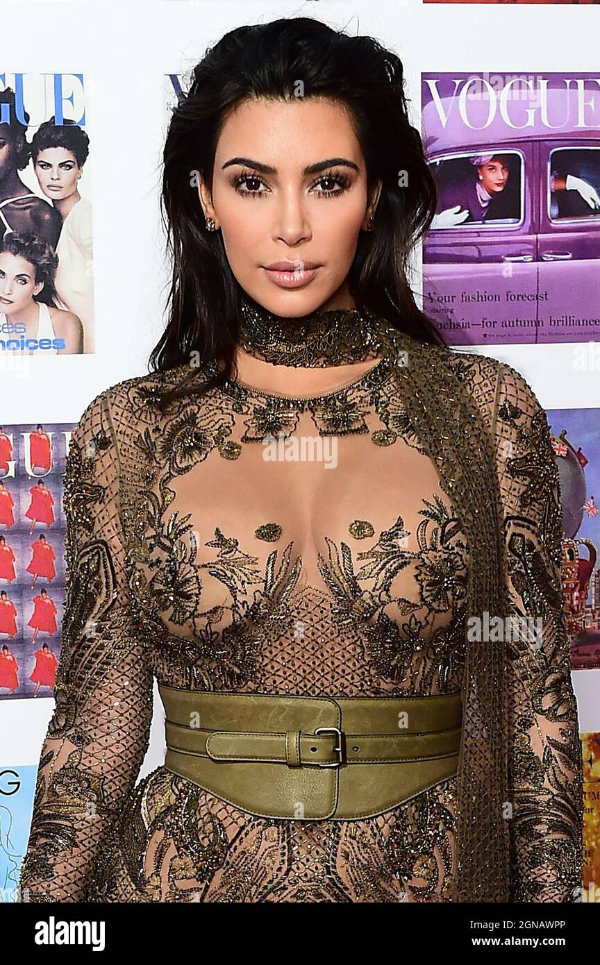 File photo dated 23/05/16 of Kim Kardashian West attending The Vogue 100 Gala Dinner at East Albert Lawn, Kensington Gardens, London. Kim Kardashian West has hinted that filming has begun on her family’s new reality show, three months after the end of Keeping Up With The Kardashians. The famous siblings have signed a deal with US streaming service Hulu for a new series, and it appears filming is already under way. The reality star shared a photo of a microphone pack on her Instagram story and wrote: 'Day 1'. Stock Photo