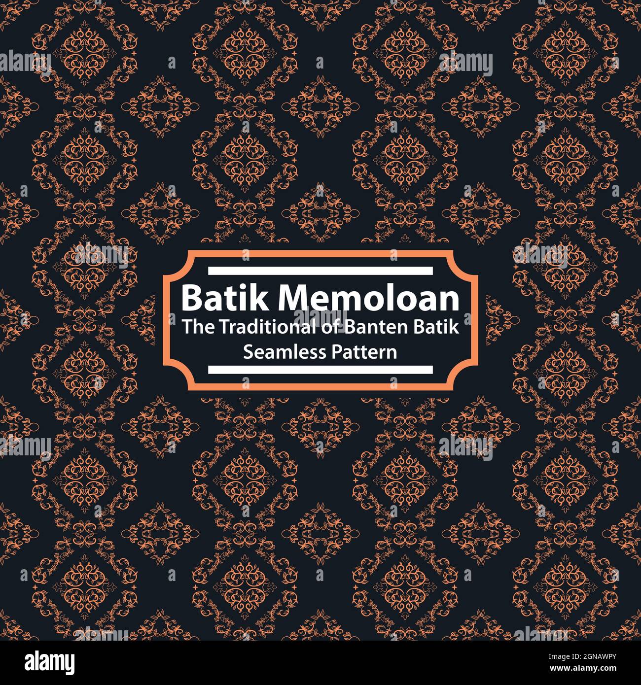 Batik Memoloan Banten - The Traditional of Banten Batik Seamless Pattern Stock Vector