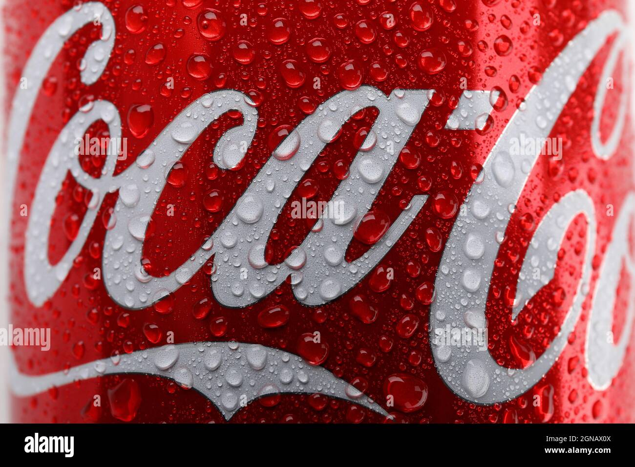 Krasnoyarsk, Russia February 23, 2020: Pepsi-fragment of the brand label on  the bottle close-up on a black background, vertical photo Stock Photo -  Alamy