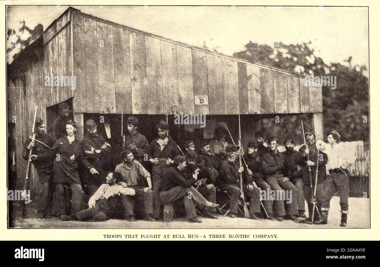 Troops that fought at Bull Run A three Months Company from the book