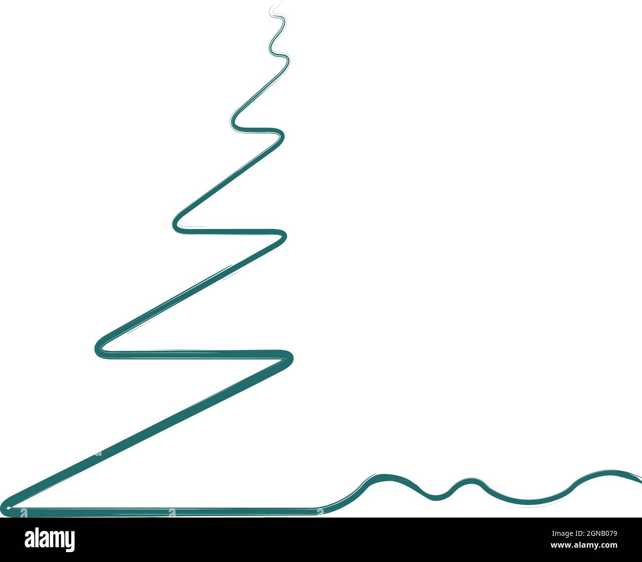 abstract Christmas tree, christmas design template, vector eps 10 Stock Vector