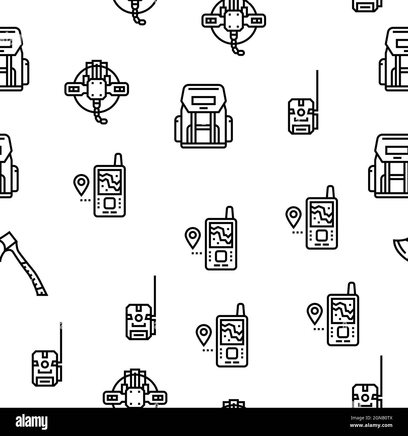 Hunting Shop Selling Vector Seamless Pattern Stock Vector Image & Art ...